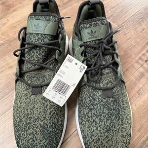 Adidas Men's Olive and Black Sneakers